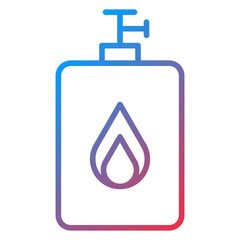 Gas Bottle Icon Style