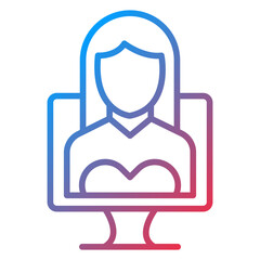 Influencer Female Icon Style