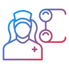 Optician Female Icon Style