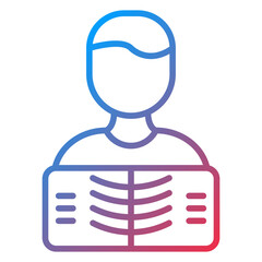 Man X ray Icon Style