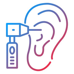 Otoscopy Icon Style