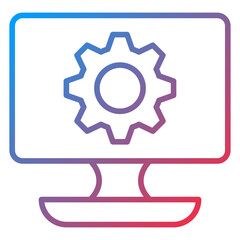 Digital Technology Icon Style