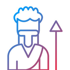 Neanderthal Man Icon Style