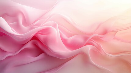 Obraz premium Abstract Pink and White Wavy Fabric Texture