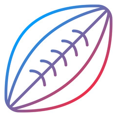 Obraz premium Rugby Ball Icon Style
