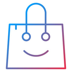 Shopping Bag Icon Style