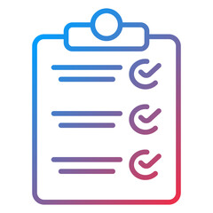 Obraz premium Item List Icon Style