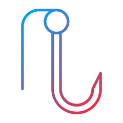 Fish Hook Icon Style