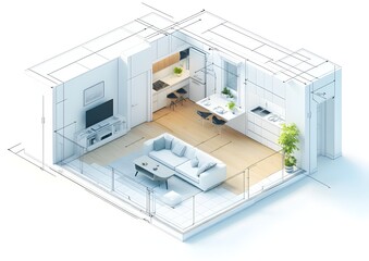 Apartment Interior Design Blueprint