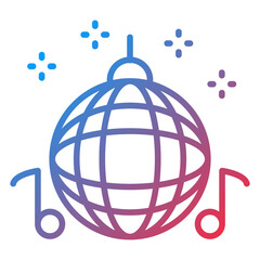 Disco Ball Icon Style