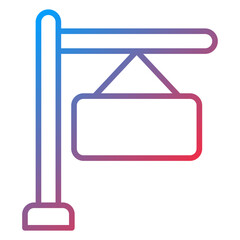 Signboard Icon Style
