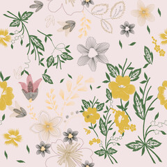 flower patterns in nature continuous pattern colorful trend crispy flower designs