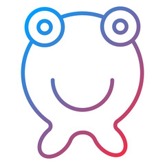 Knitted Frog Icon Style