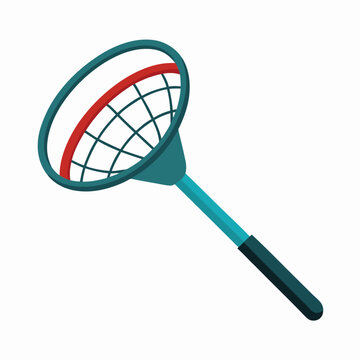 recommend clip art: Fishing net equipment vector illustration