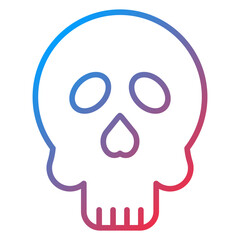 Cute Skull Icon Style