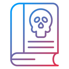 Halloween Book Icon Style