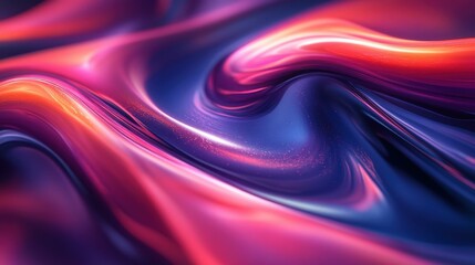 Obraz premium Abstract Swirling Liquid Texture in Vibrant Colors