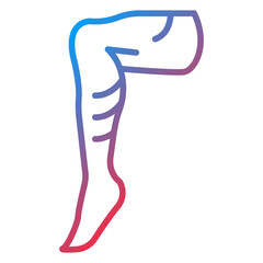 Leg Icon Style