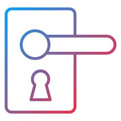 Smart door Handle Icon Style