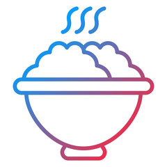 Food Bowl Icon Style