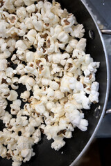 Closeup of popcorn / healthy eating.