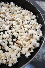 Closeup of popcorn / healthy eating.