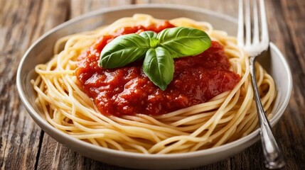 The Spaghetti with Tomato Sauce