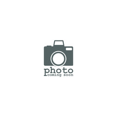 Photo coming soon image icon isolated on white background