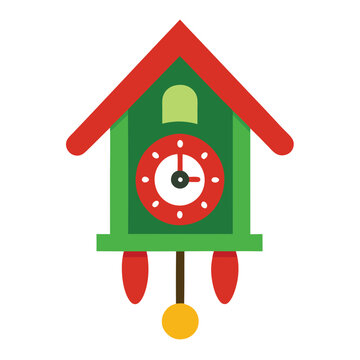 recommend clip art: Germany cuckoo clock vector illustration