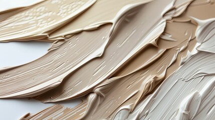 Swirling Cream Foundation Makeup Swatch