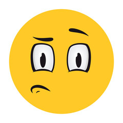 Cartoon faces. Funny face expressions, caricature emotions. Cute character with expressive eyes and mouth, vector smiley emoticon tongue emoticon