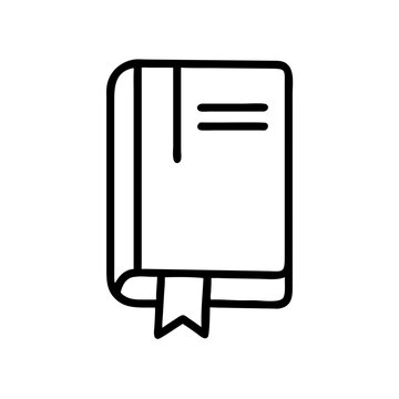 recommend clip art: Line art style Book icon vector