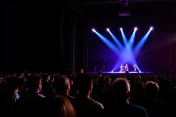 crowd at concert, people at a concert