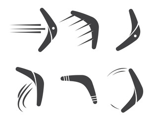 Obraz premium boomerang moves black concept design