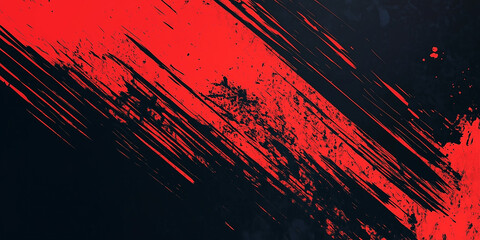 Black and red Gradient Brush Texture Background. Vibrant Sport Background with Grunge Style