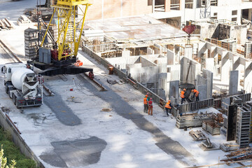 Construction worker at construction site