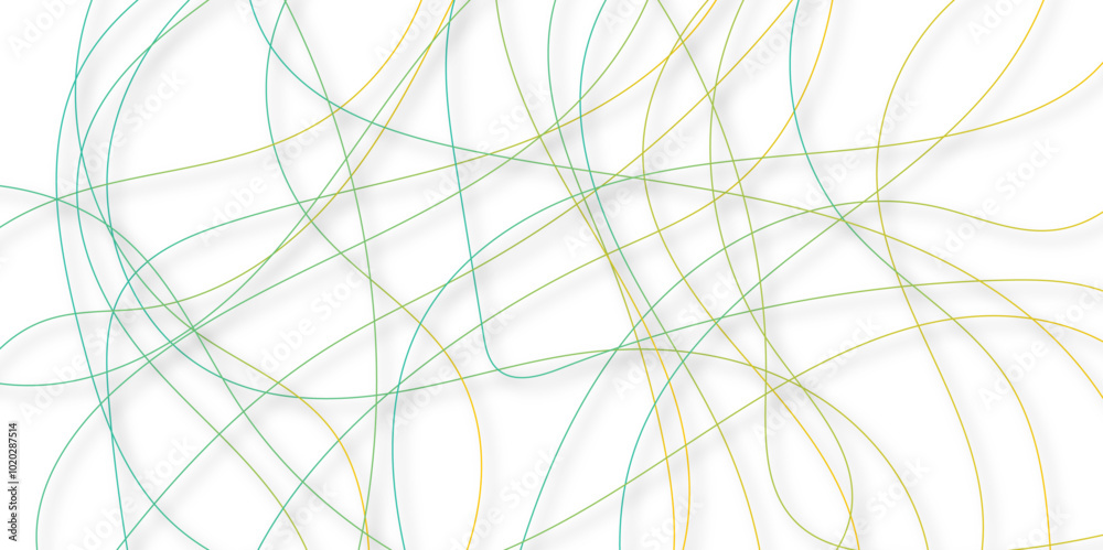 Aufkleber White abstract background with colorful diagonal lines and shadows. modern random pattern line stroke transparent background. Simple gold scribble line backdrop Minimal style website banner design.	
