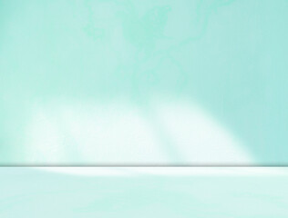 Background summer blue light wall studio room solid kitchen podium floor backdrop product scene shadow loft stage platform interior abstract mockup tropical cement minimal marble desk loft