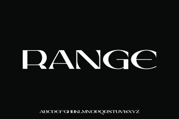 Display alphabet font vector design suitable for headline, poster, logo, magazine and many more