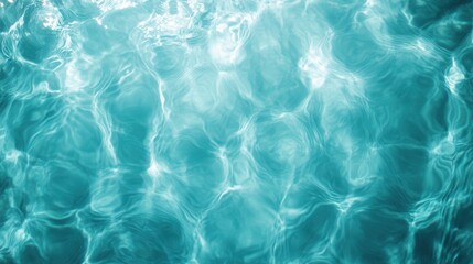 Obraz premium An enchanting underwater scene revealing turquoise ripples kissing beams of sunlight, creating whimsical patterns that reflect the beauty and tranquility of the ocean.