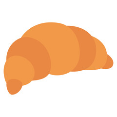 croissant flat illustration