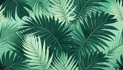 Muted Tropical Leaves