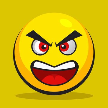 recommend clip art: angry yellow emoji vector illustration