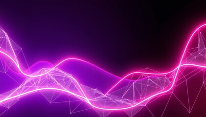 Neon Wireframe Shapes