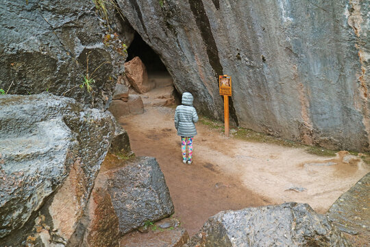 Q'Enqo Ritual Cave, An Archaeological Complex Once the Incas Mysterious Rituals Took Place, Cusco, Peru, South America