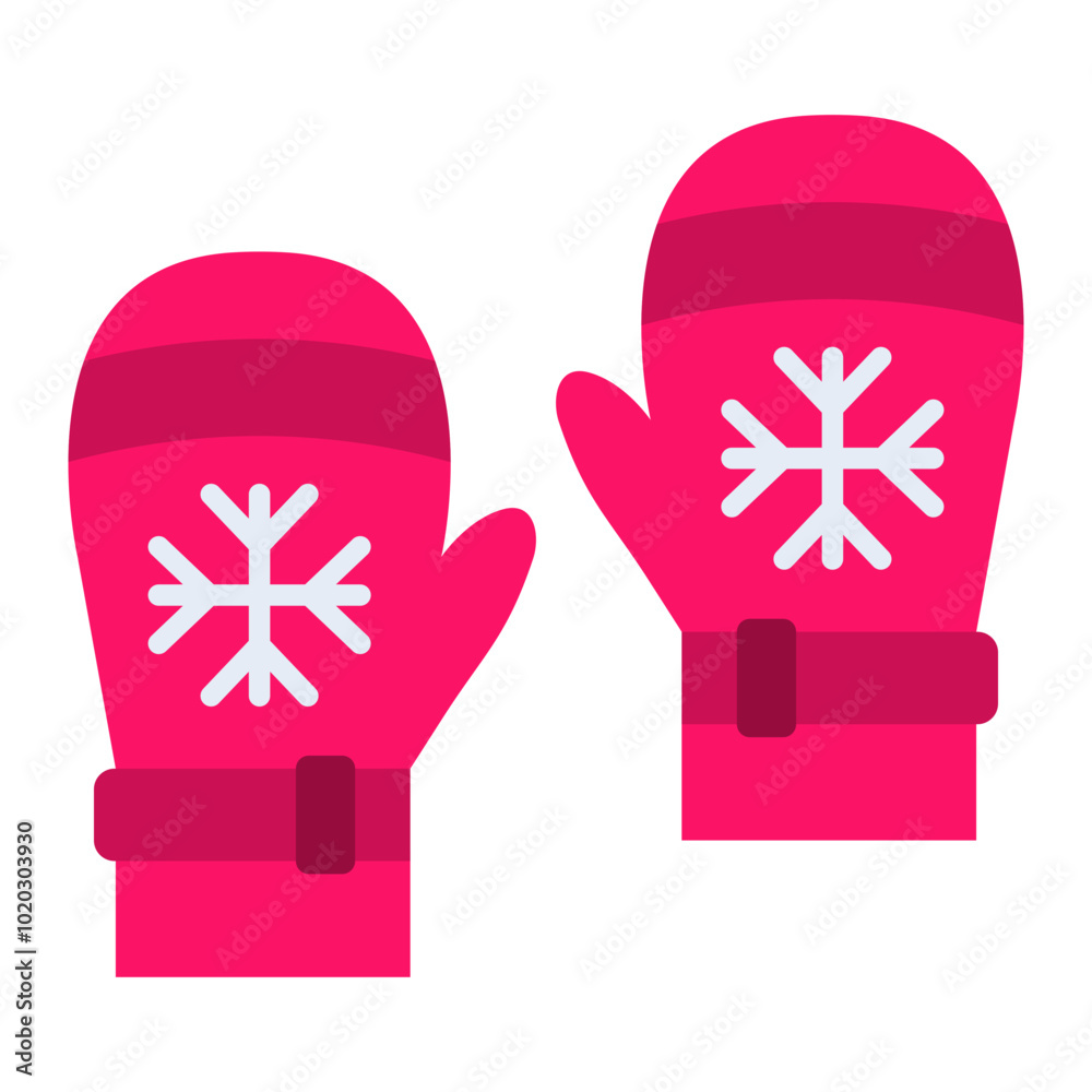 Sticker Mitten Icon