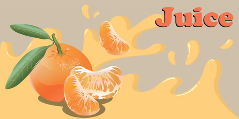 Orange juice cover packaging picture, orange product packaging picture