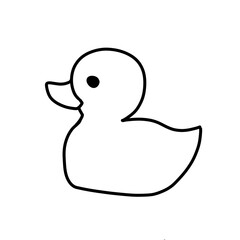 Cartoon duck coloring book