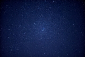 Milky way stars Double cluster photographed through a long focal lens.