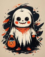 zombie. vector, woman, illustration, cartoon, art, halloween, face, hair, fashion, black, skull, child, witch, design, beauty, people, music, cat, style, lady, tattoo